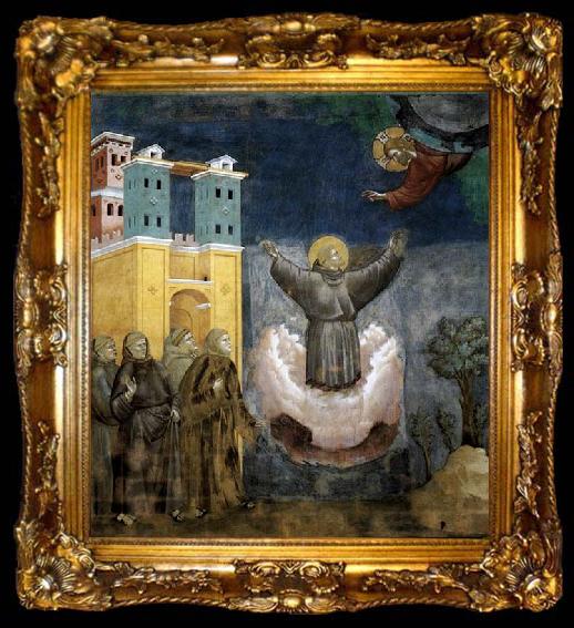 framed  GIOTTO di Bondone Ecstasy of St Francis, ta009-2